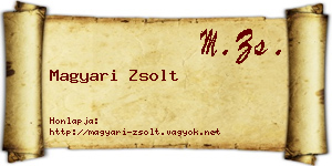 Magyari Zsolt névjegykártya