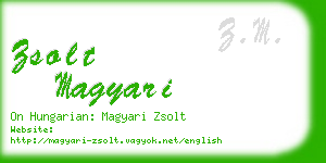 zsolt magyari business card